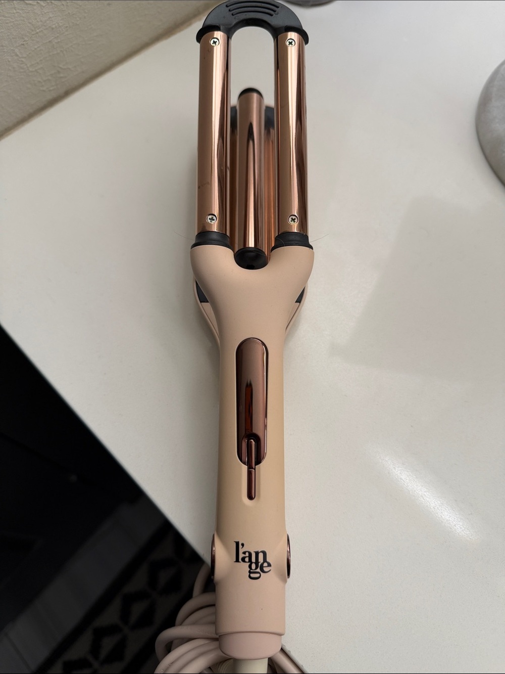 l'ange Rose Gold Triple Barrel waver